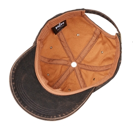 MJM Ron Antique Cotton cap, brun
