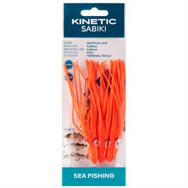 Kinetic Sabiki blæksprutter 6/0, red glow