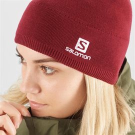 Salomon Beanie, pommegranate