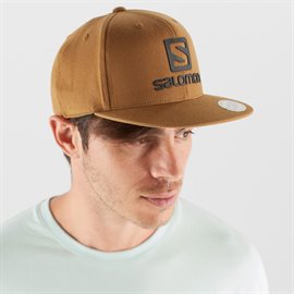 Salomon Logo Cap FlexFit, bronze brown