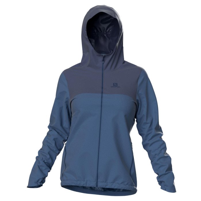 Salomon Essential WP regnjakke, mood indigo-XL - Regntøj, poncho