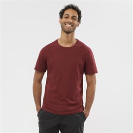 Salomon Essential Solid T-Shirt Men, cabernet