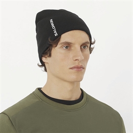 Salomon Graphic Beanie strikhue, deep black