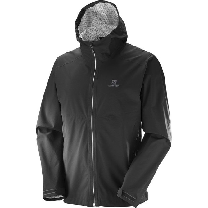 8: Salomon La Cote Flex 2.5L jacket Men-black-2XL - Jakker