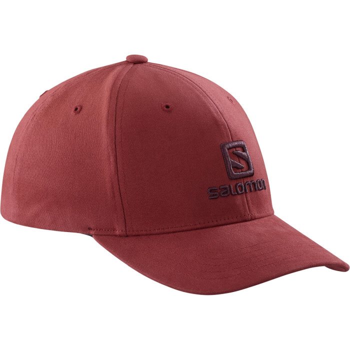 Salomon Logo Cap, cabernet - Baseball cap, kasket