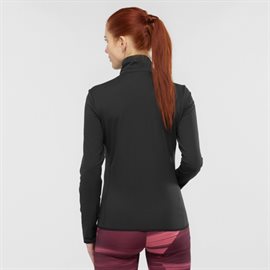 Salomon Outrack Full Zip Midlayer Women, black