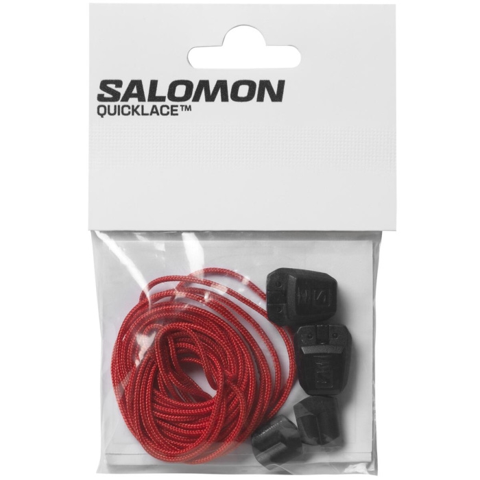 Salomon Quicklace Kit-red – Tilbehør til støvler, sko