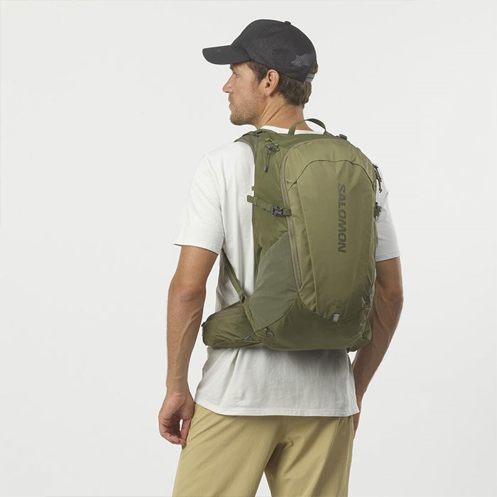 dobbeltlag person Udlænding Salomon Trailblazer 30 L rygsæk, martini olive