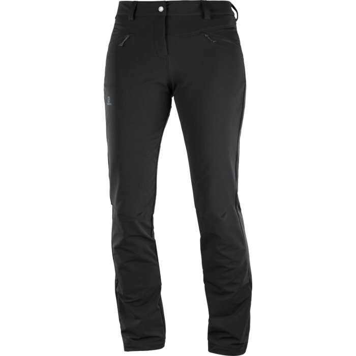 Salomon Wayfarer Straight Warm Pants Women, black-40-short - Bukser