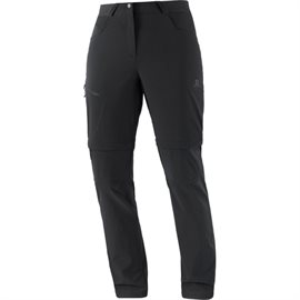Salomon Wayfarer Zip-Off Pants Woman, black