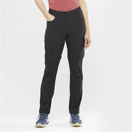 Salomon Wayfarer Zip-Off Pants Woman, black