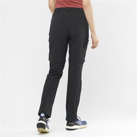 Salomon Wayfarer Zip-Off Pants Woman, black