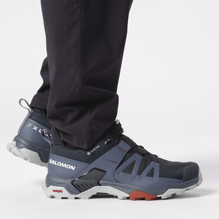 Salomon X Ultra 4 GTX Men, carbon/bering sea - Vandresko