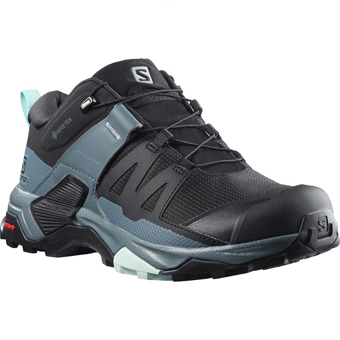 Salomon X Ultra 4 GTX Women, black/stormy/blue - Vandresko