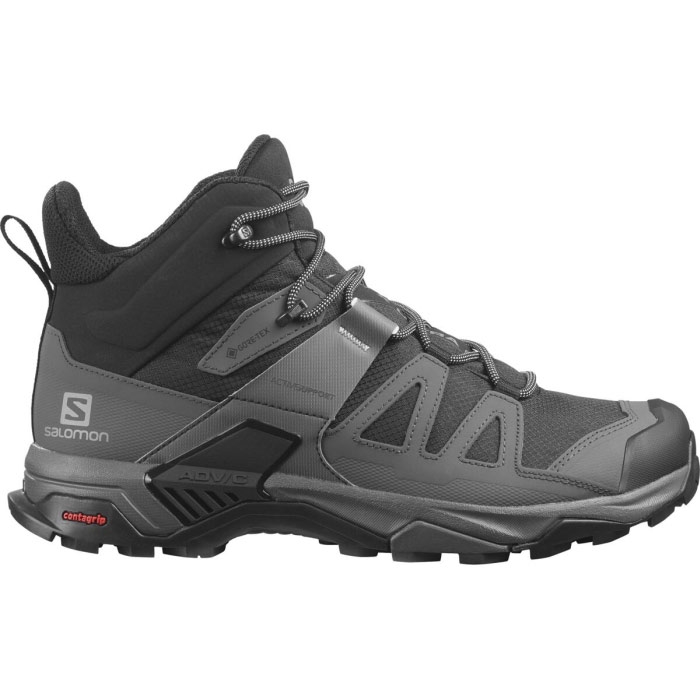 Se Salomon X Ultra 4 Mid GTX Men, black-44 / UK 9,5 - Vandrestøvler hos Outdoornu.dk