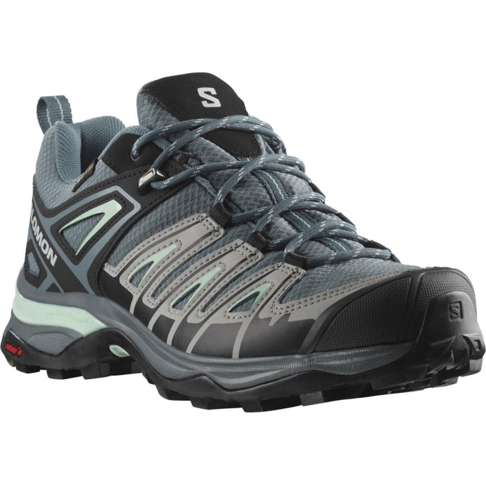 Salomon X Ultra Pioneer GTX Women, stormy w./alloy - Vandresko