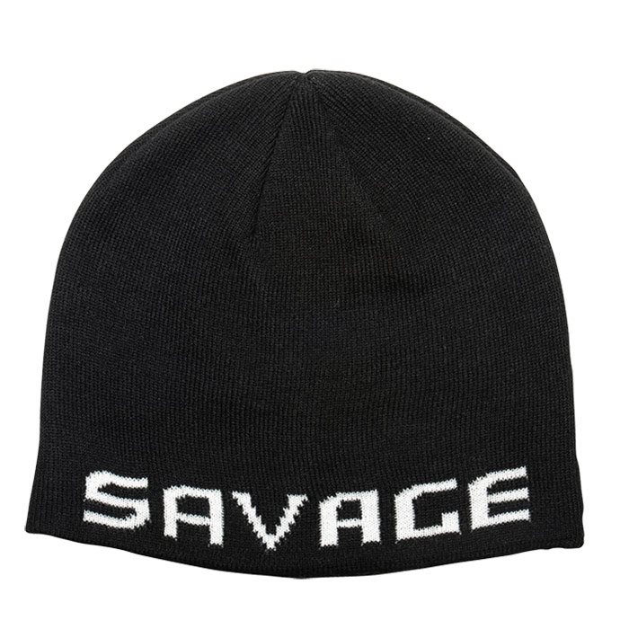 Billede af Savage Gear Logo Beanie, sort - Hoved, hals