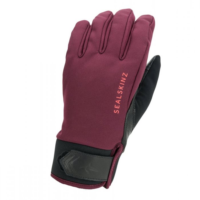 Se Sealskinz Waterproof All Weather Insulated Glove, red-M - Handsker hos Outdoornu.dk