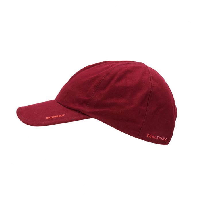 Sealskinz Waterproof All Weather Cap / vandtæt kasket-red