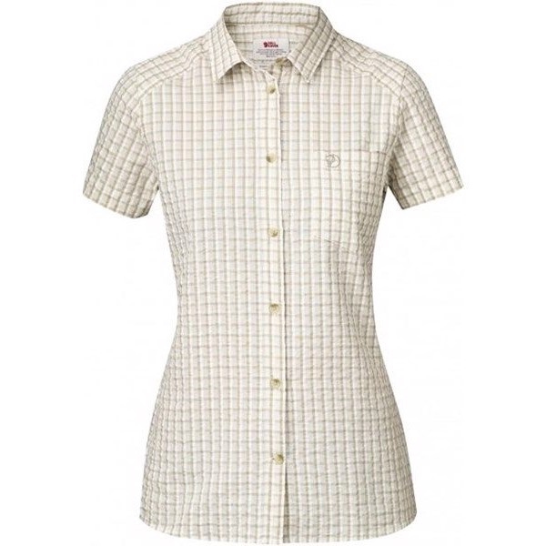 Fjällräven Abisko Seersucker shirt SS Women, cork