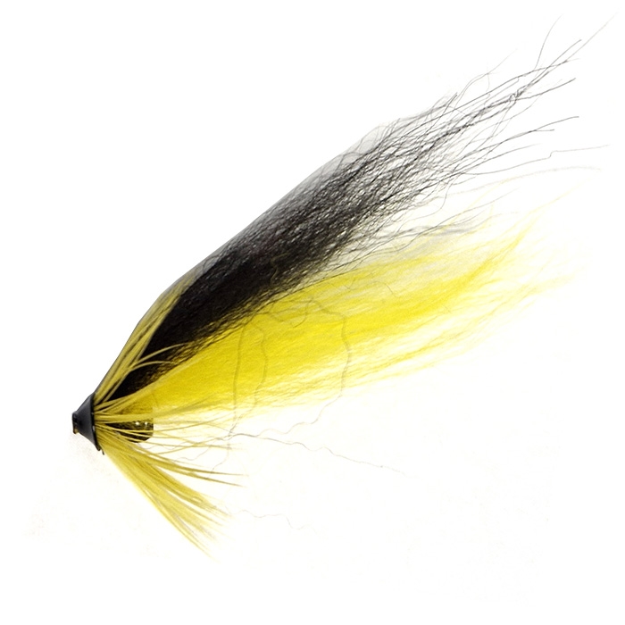 Luksus lakseflue model 101A black/yellow, rørflue