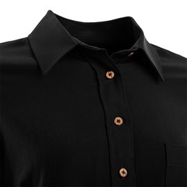 Aclima Leisurewool Woven Woman Shirt, jet black