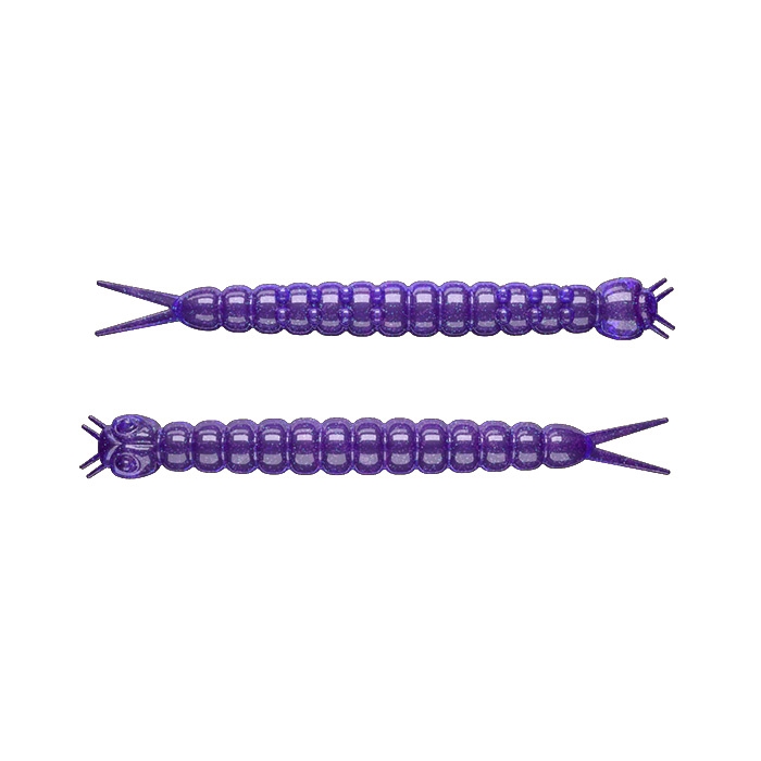 Libra Lures Slight Worm Ost 38 mm-purple w/glitter – Gummisfisk, shad, jig
