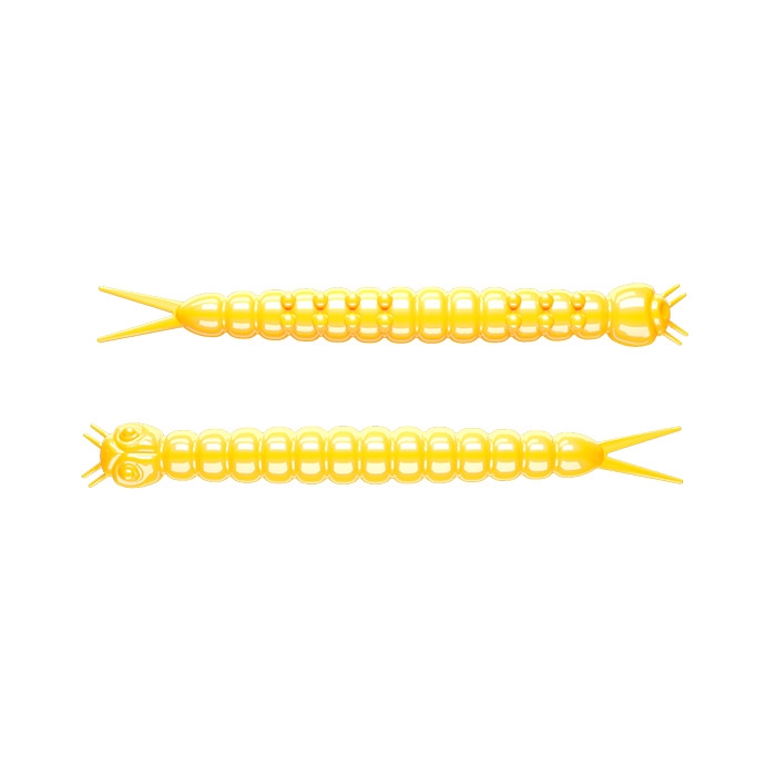 Libra Lures Slight Worm Ost 38 mm-yellow – Gummisfisk, shad, jig