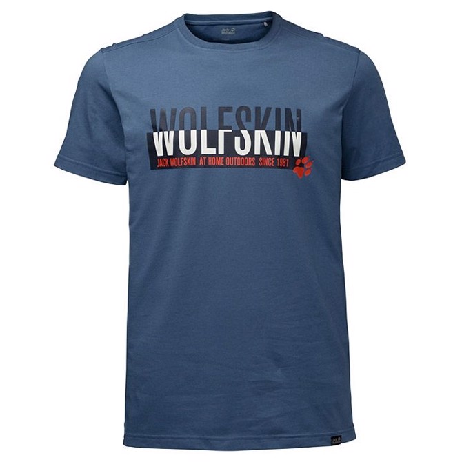 Jack Wolfskin Slogan T-Shirt, ocean wave