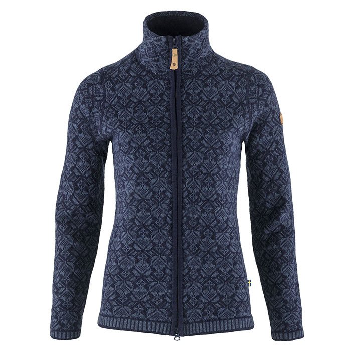 Fjällräven Snow Cardigan Woman-dark navy-S - Trøjer