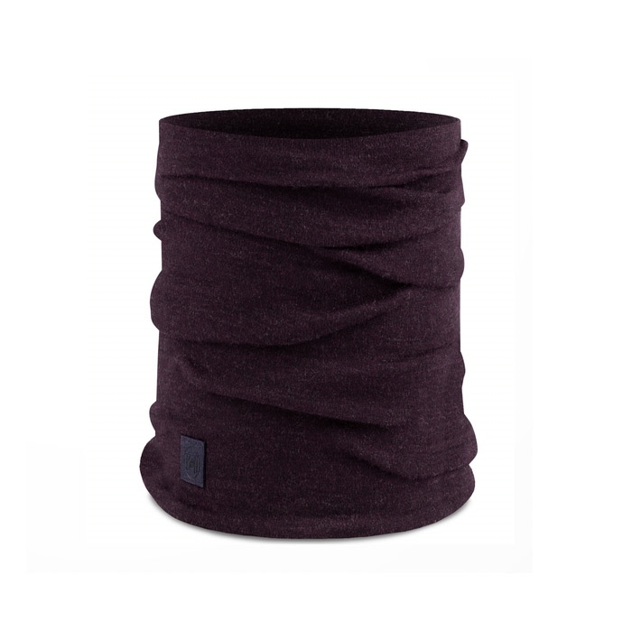 Buff Heavyweight Merino wool halsedisse-solid deep purple