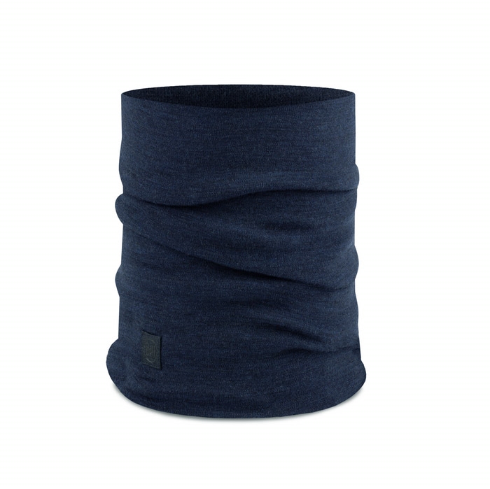 Buff Heavyweight Merino wool halsedisse-solid denim