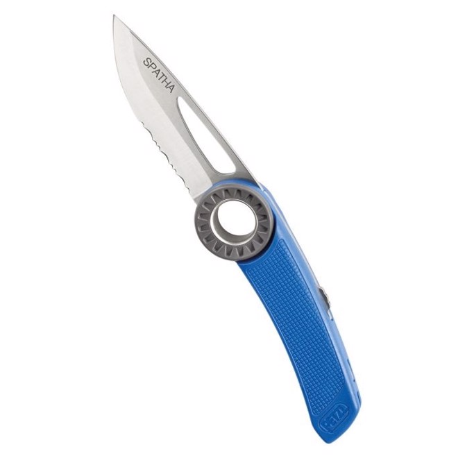 Petzl Spatha foldekniv, blå – Foldeknive