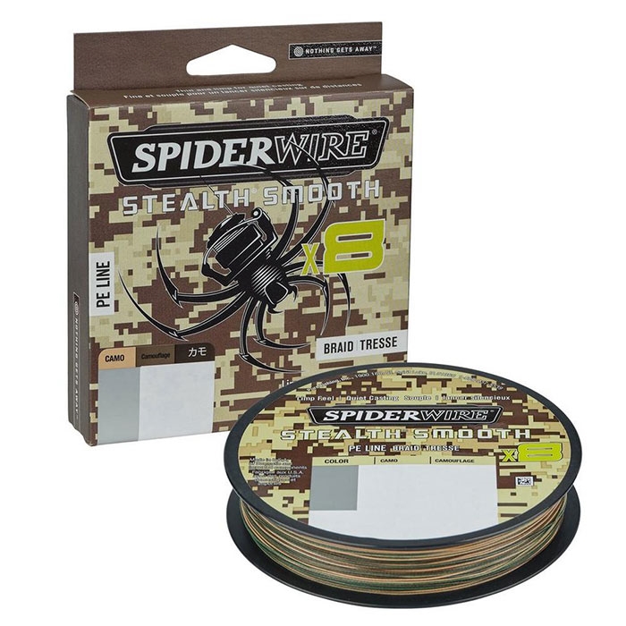 Billede af Spiderwire Stealth Smooth x8 camo, 150m-0,23mm / 23,6kg - Fletline / Fireline