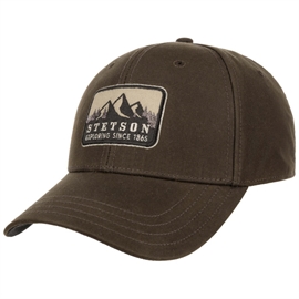 Stetson Baseball Cap Waxed Cotton, olive