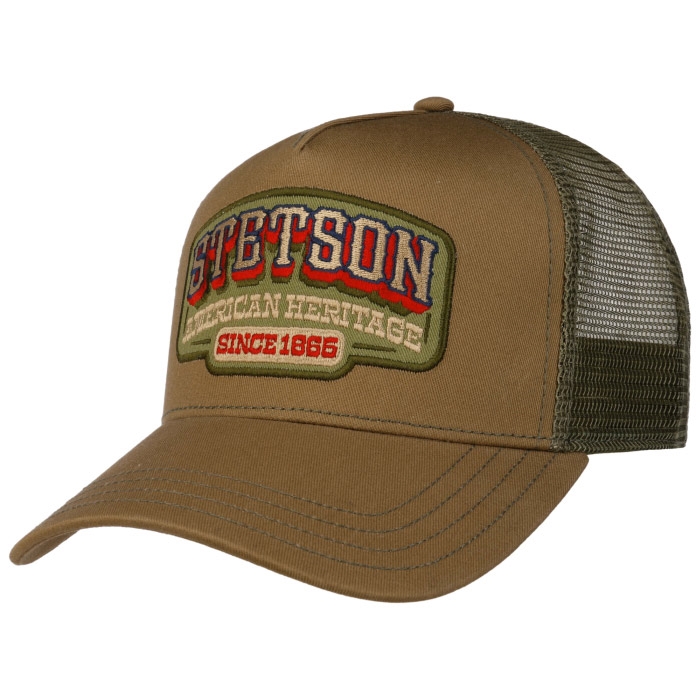 Stetson Trucker Cap American Heritage Classic, olive - Baseball cap, kasket