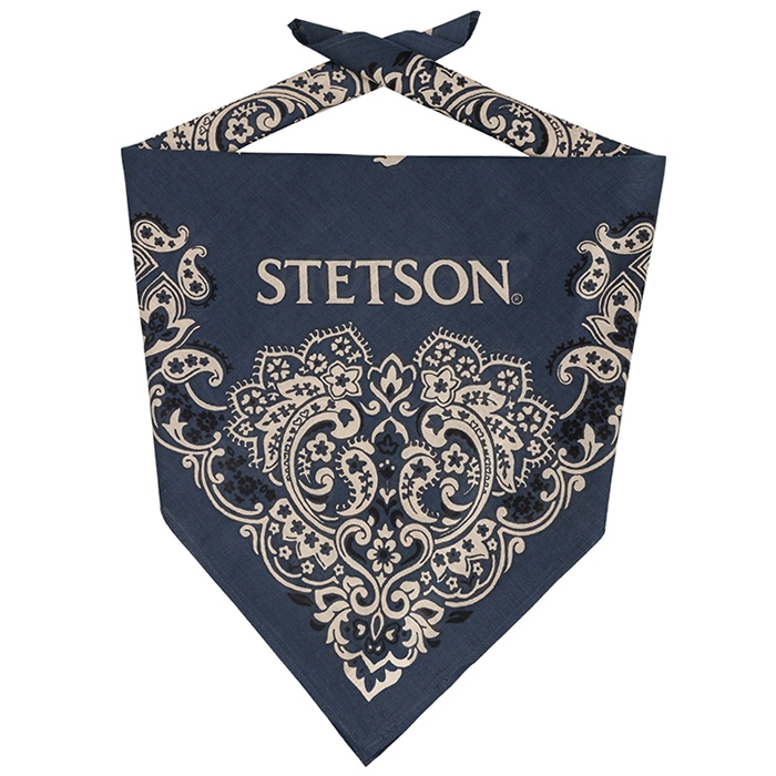 Stetson Paisley Bandana, dark navy