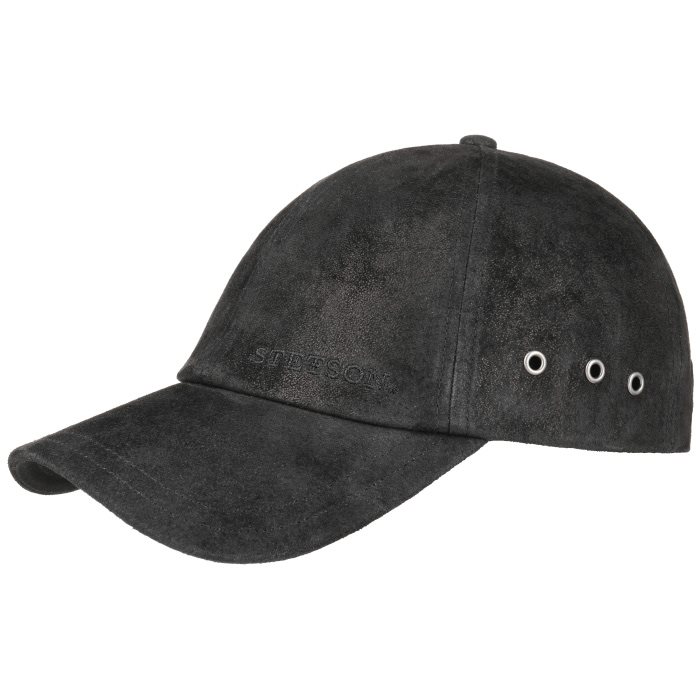 Stetson Baseball Cap Pigskin, rustic black - Baseball cap, kasket