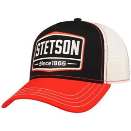 Stetson Trucker Cap "Stetson since 1865", black/white/red