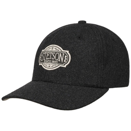 Stetson Baseball Cap Wool, mørkegrå