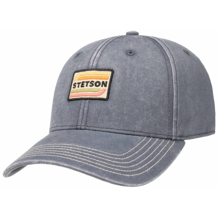 Se Stetson Baseball Cap Cotton UPF40+, grå - Baseball cap, kasket hos Outdoornu.dk