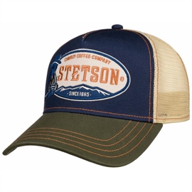 Stetson Trucker Cap Cowboy Coffee Company, grøn/navy
