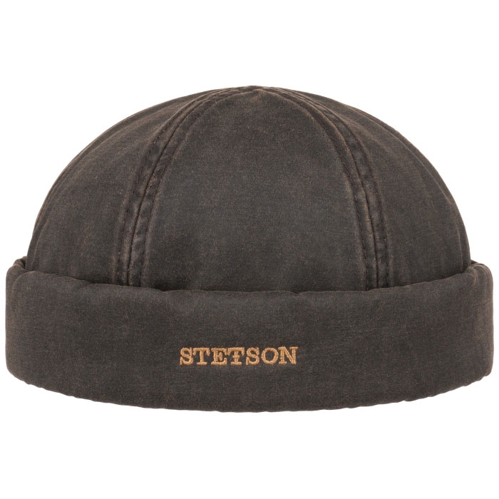 Se Stetson Docker Waxed Cotton UPF40+, brown-L - Sixpence hos Outdoornu.dk