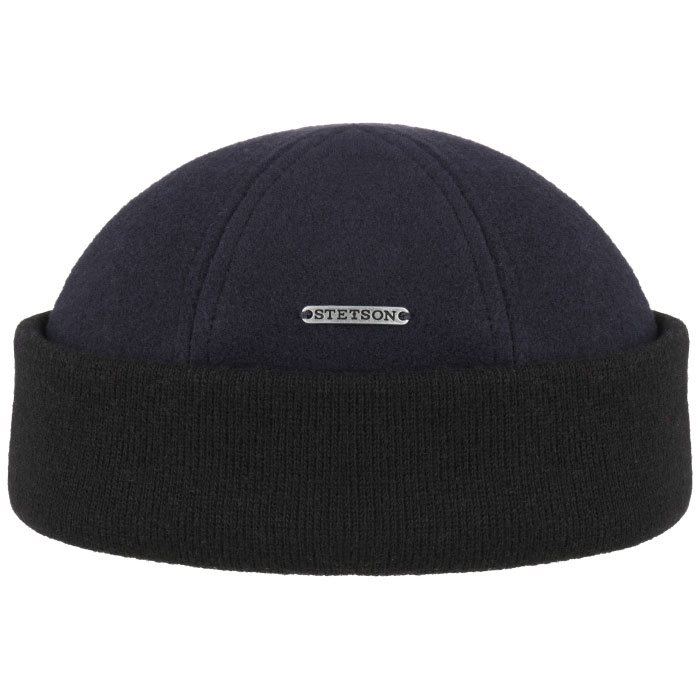 Billede af Stetson Docker wool/cashmere, navy/sort - Hue