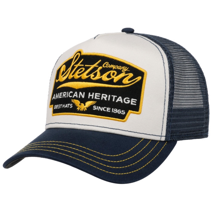 Billede af Stetson Trucker Cap American Heritage, navy/creme - Baseball cap, kasket