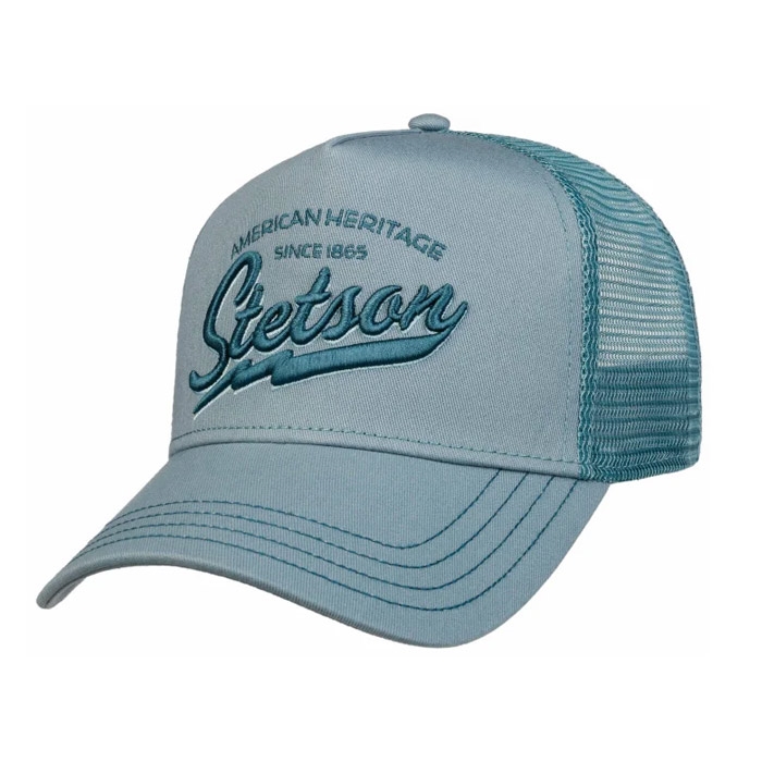 Stetson Trucker Cap American Heritage t/BØRN, lyseblå