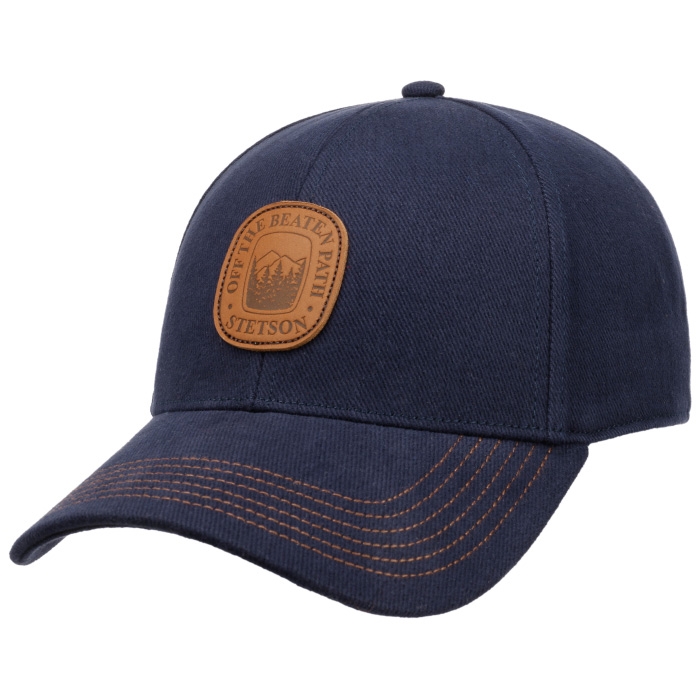 Stetson Baseball Cap "Off the beaten path", navy - Baseball cap, kasket