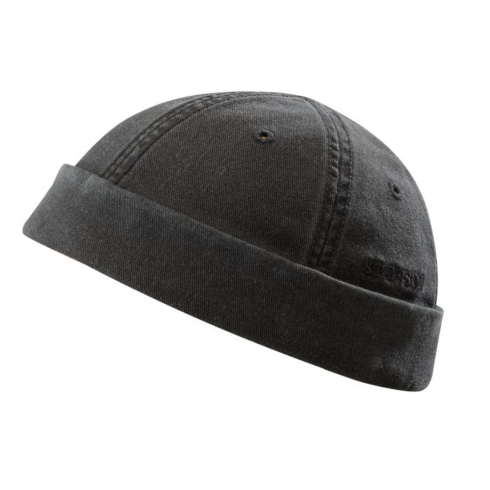 Se Stetson Docker Cotton UPF40+, black-M - Sixpence hos Outdoornu.dk