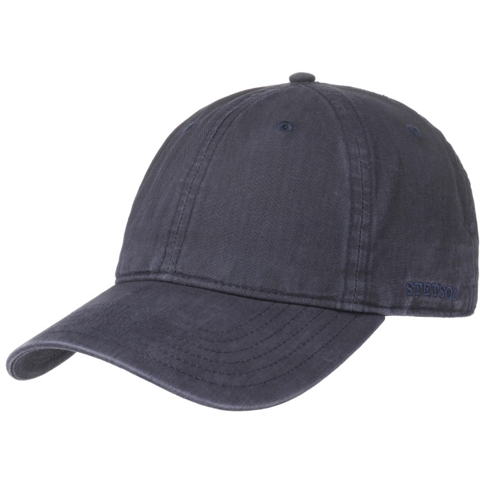 Stetson Baseball Cap Delave Organic cotton, navy