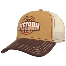 Stetson Trucker Cap Classic Globe, brun
